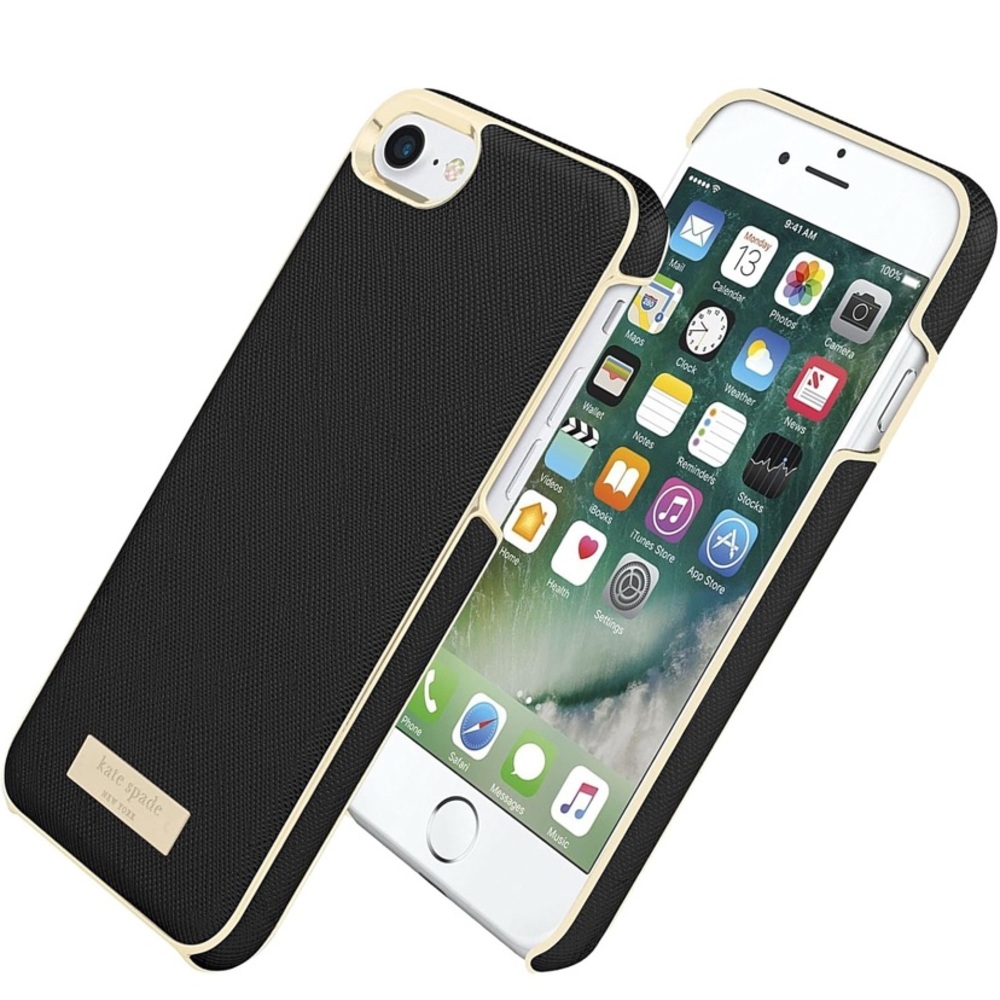 Kate Spade Black and Gold iPhone 7 Case